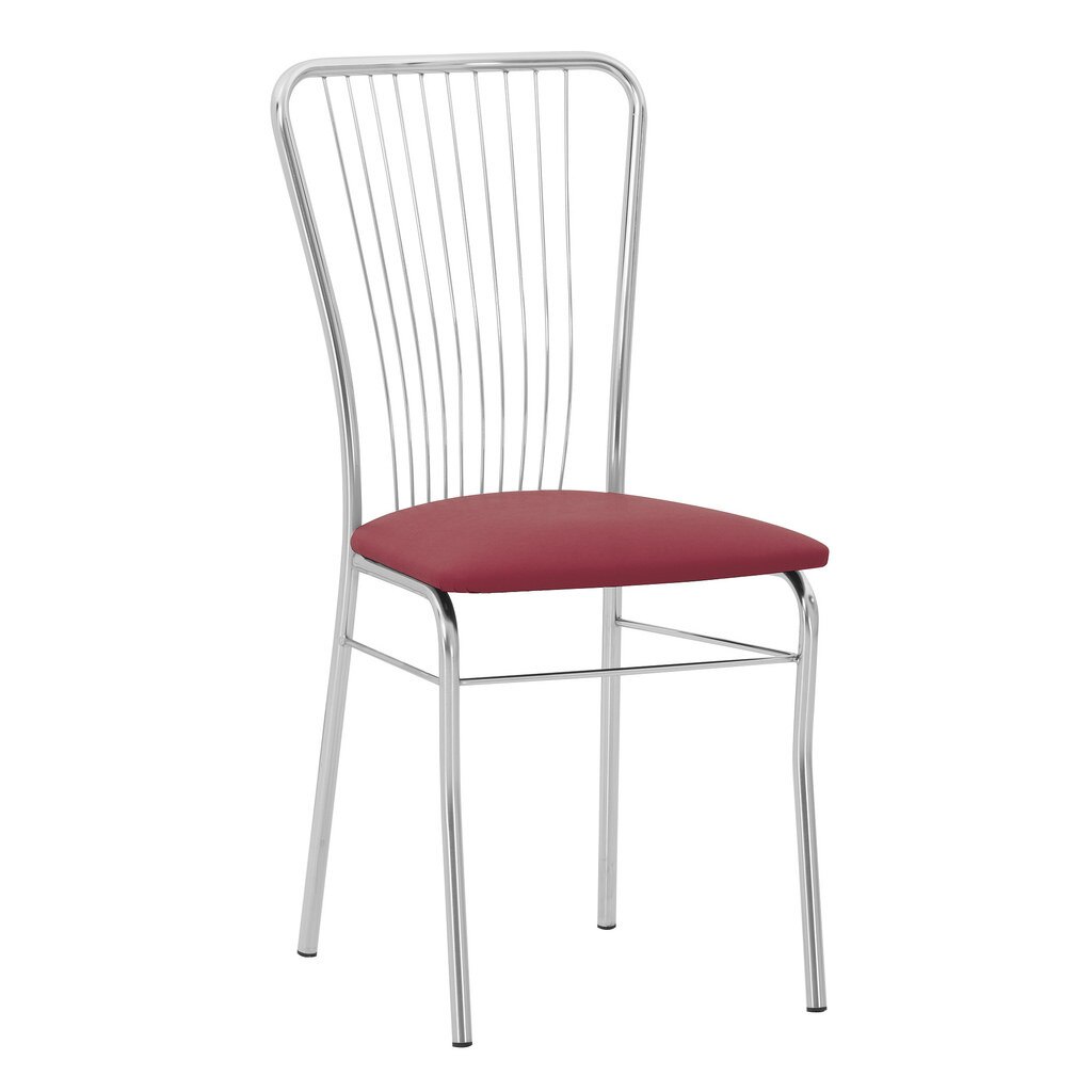 Scaun bucatarie NERON, Piele ecologica, Visiniu