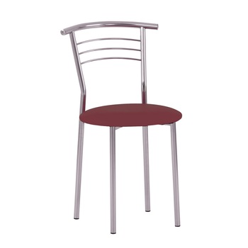 Scaun bucatarie MARCO, Carmin piele ecologica Scaun bucatarie MARCO, Carmin piele ecologica