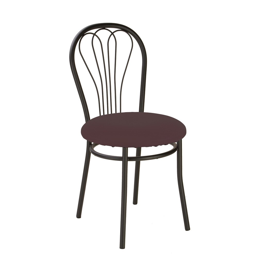 Scaun bucatarie VENUS Black, Wenge piele ecologica