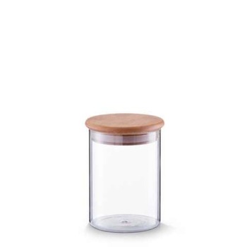 Borcan sticla cu capac bambus 750 ml, Zeller Borcan sticla cu capac bambus 750 ml, Zeller