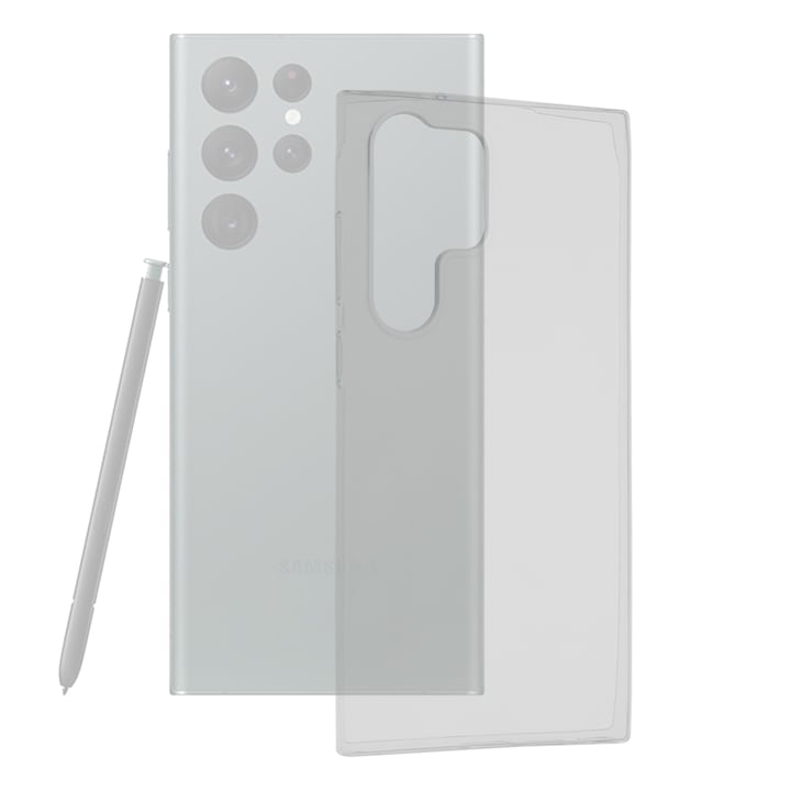 AZIAO Clear Protection Case за Samsung Galaxy S23 Ultra, Invisible Trend, Diamond Hexa Anti-Drop Technology, Perfect Fit, Transparent