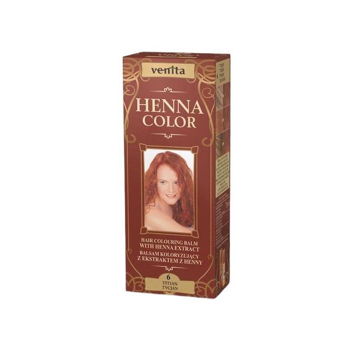 Tub henna, Venita, Fara amoniac, 75 ml, Nuantator, Roscat
