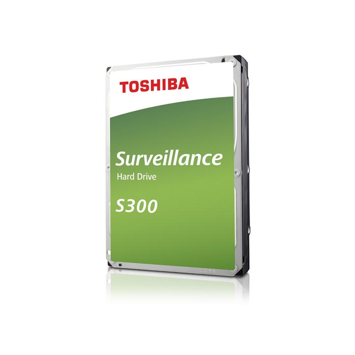 HDD Video Surveillance TOSHIBA 1TB S300 CMR, 3.5'', 64MB, 5700RPM, SATA, TBW: 180