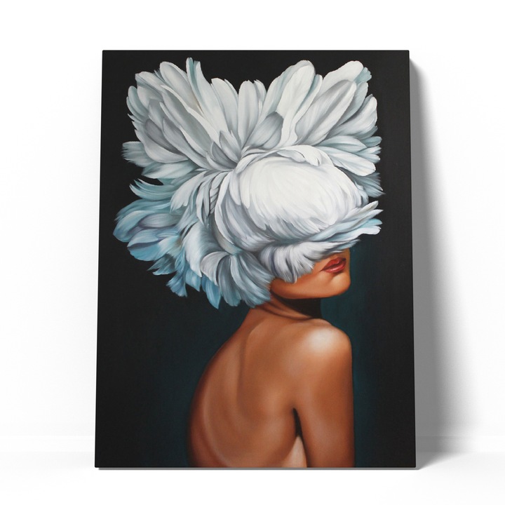 Tablou canvas flower portrait 70x100 cm