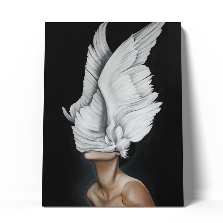 Tablou canvas portrait with wings 60x90 cm