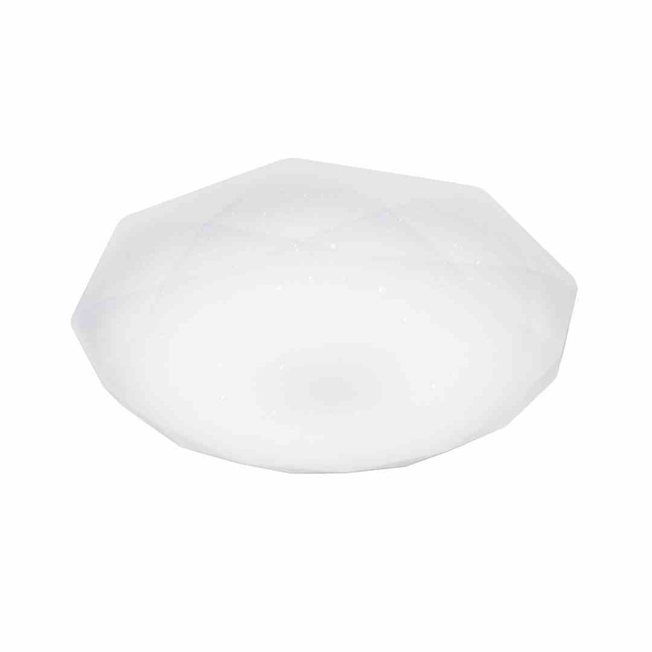 LED плафон, Milagro, Пластмаса, 24W, Бял