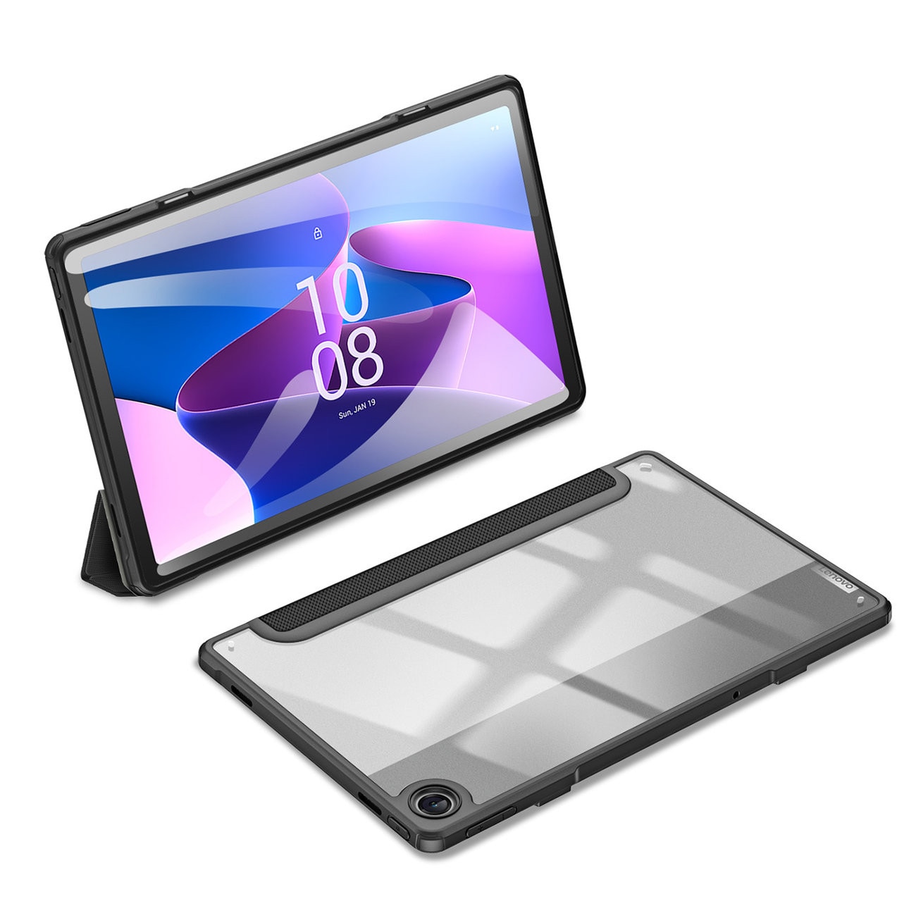 Husa pentru Lenovo Tab M10 generatia 3 10.1 2022 Dux Ducis Toby smart case black
