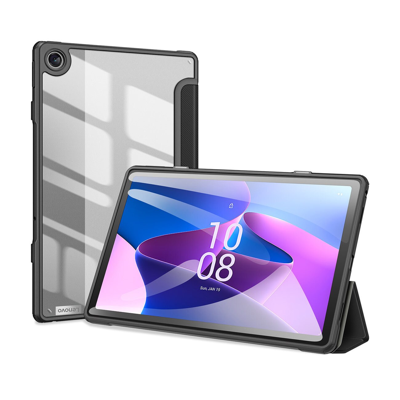 Husa pentru Lenovo Tab M10 generatia 3 10.1 2022 Dux Ducis Toby smart case black