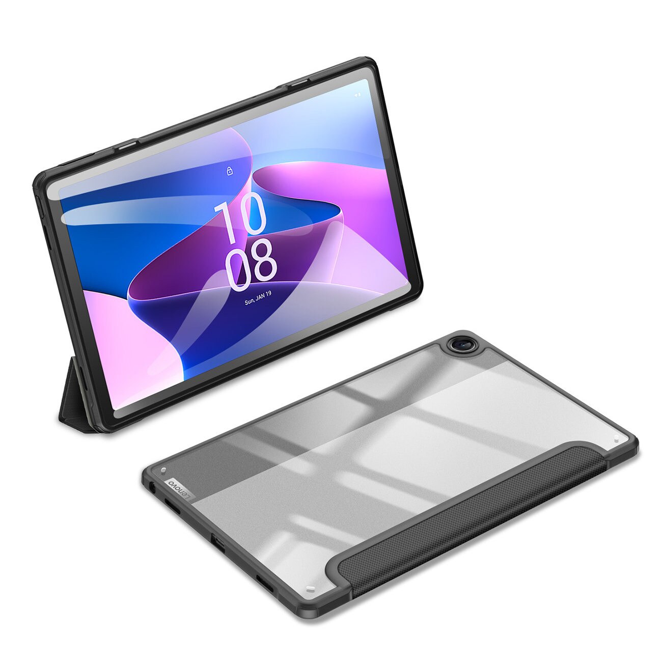 Husa pentru Lenovo Tab M10 generatia 3 10.1 2022 Dux Ducis Toby smart case black