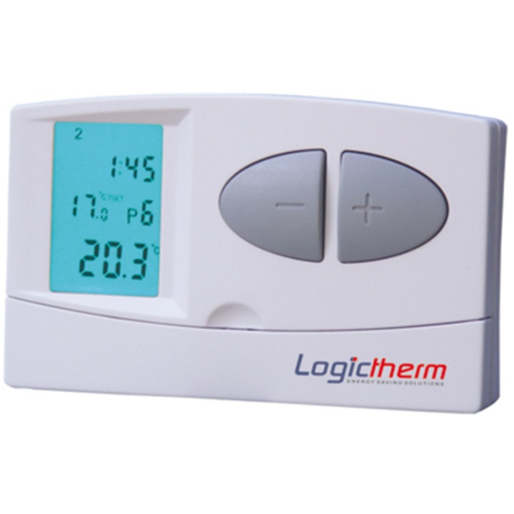 Termostat de ambient cu fir Logictherm C7, digital, ecran LCD, programabil