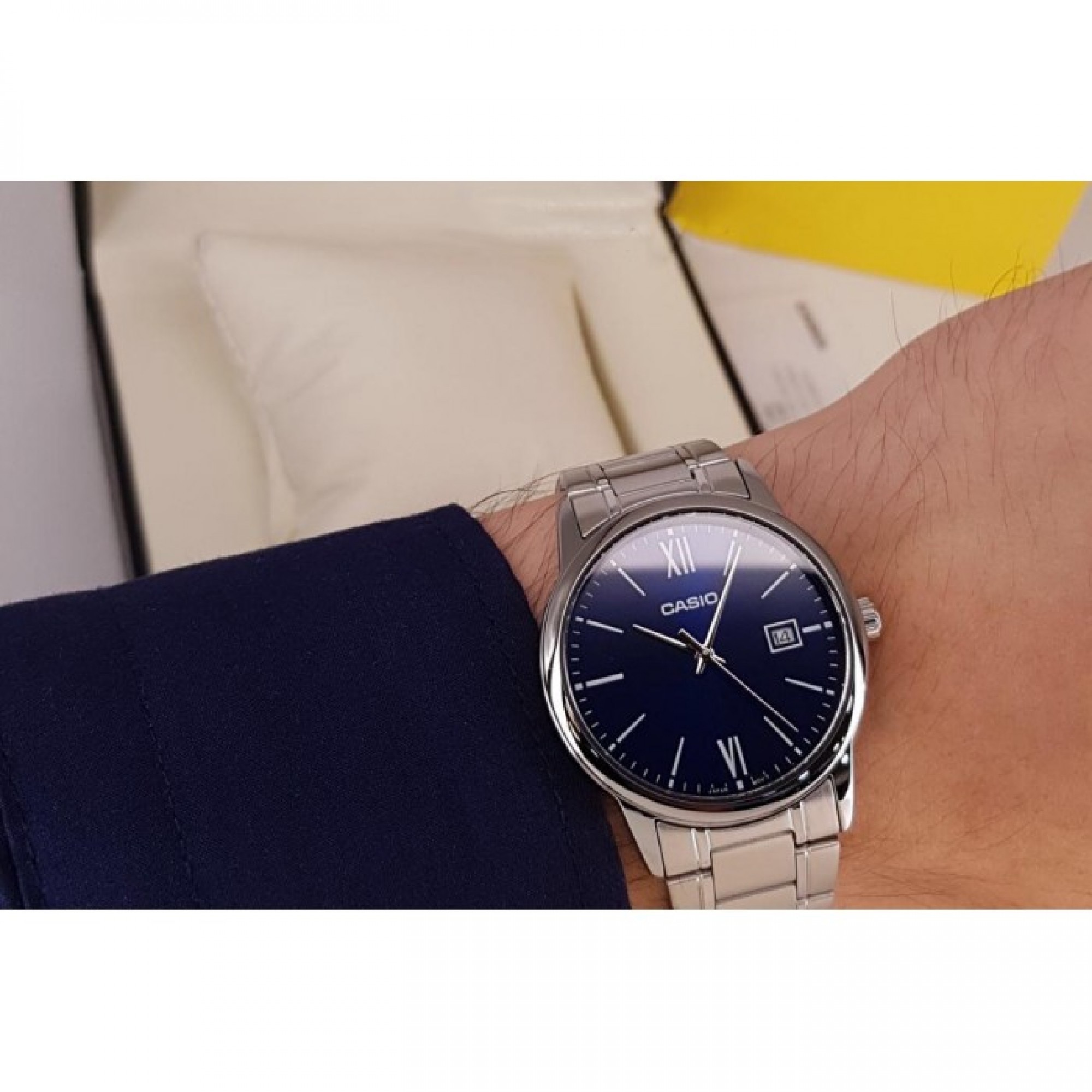Мъжки часовник CASIO, Collection, MTP-V002D-2B3 - eMAG.bg