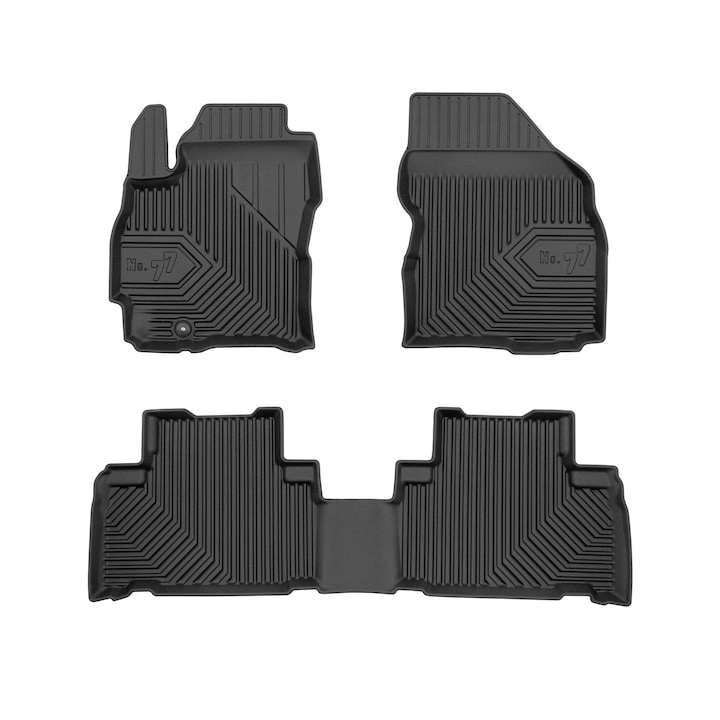 Комплект 4 стелки за кола, Frogum, Съвместими Mazda 5 I 05-10, Гумени, Черни