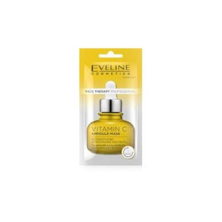 Masca de fata iluminatoare, Eveline, Cu vitamina C, 8 ml
