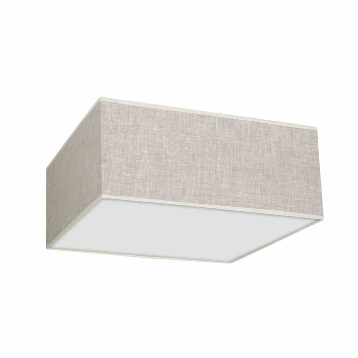 Plafoniera, Milagro, Metal/Textil, 2xE27, Gri