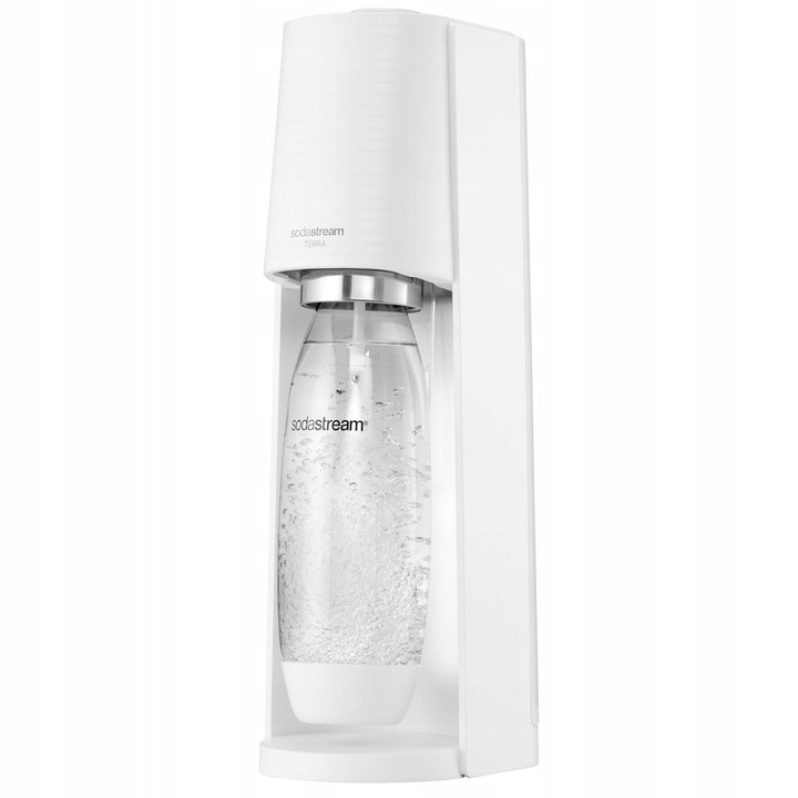 Aparat pentru bauturi carbogazoase, Sodastream Terra, 60 L, Alb