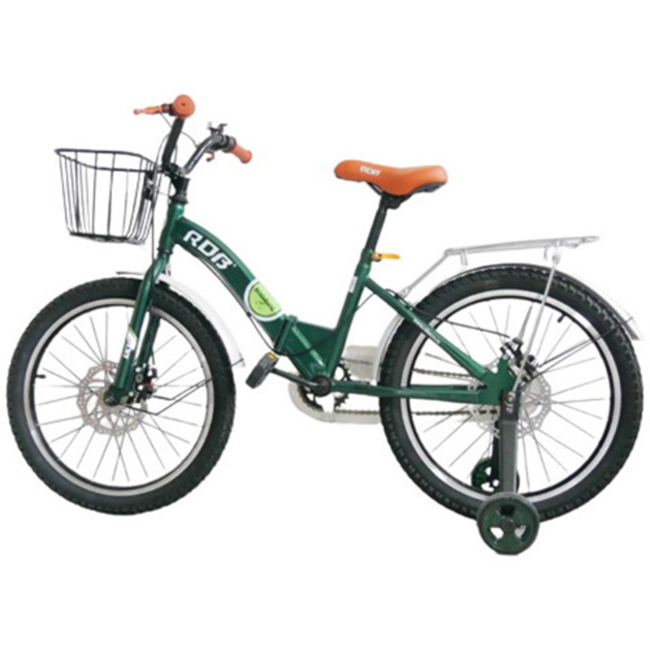 Bicicleta copii pliabila RDB Pescarusul, 20 inch, verde