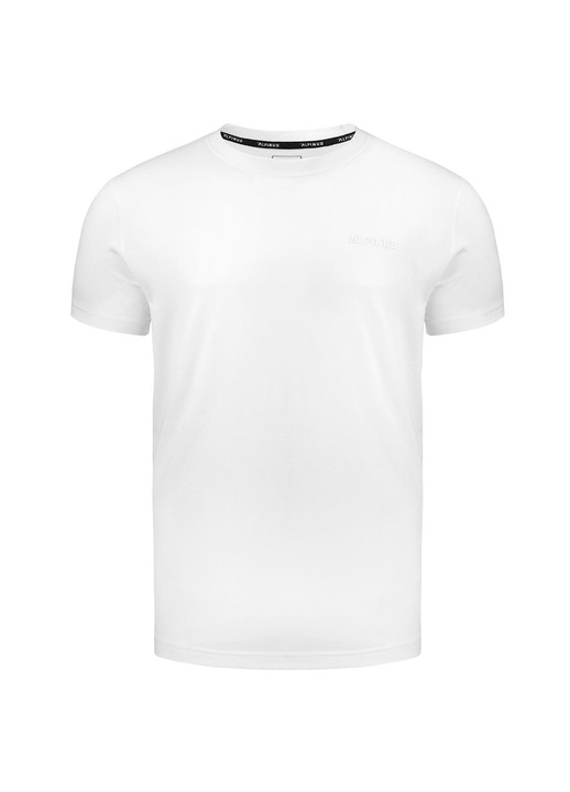 Tricou barbati Como, Alpinus, Bumbac, Alb, Alb