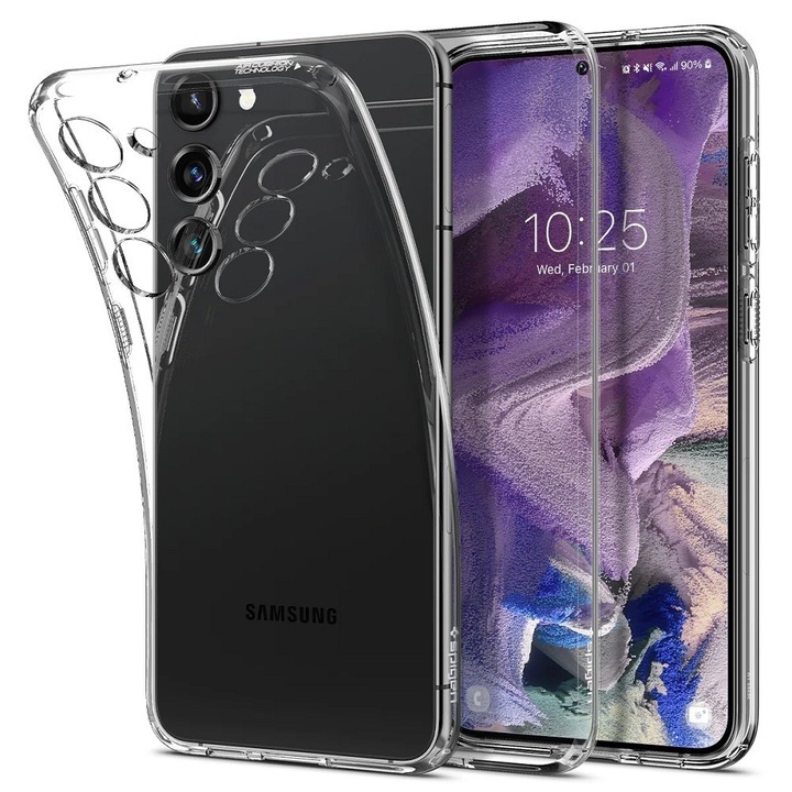 Husa pentru Samsung Galaxy S23 - Spigen Liquid Crystal - Clear