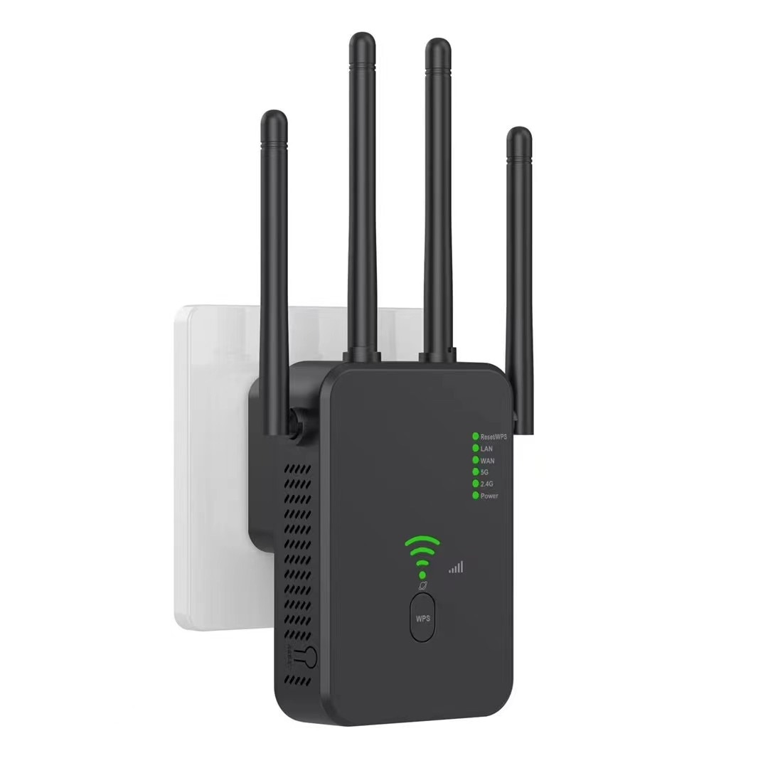 Amplificator Semnal Retea Wireless Transmisie 1200mbps 4 Antene Externe Dual Band Retea 2 4