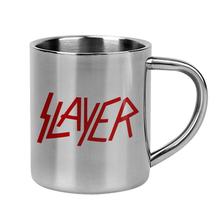 Cana Slayer, Inox, 300 ml, Argintiu/Rosu