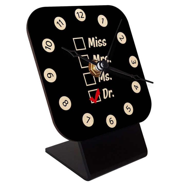 Ceas decorativ, De masa, Cu quartz, Lemn, Multicolor