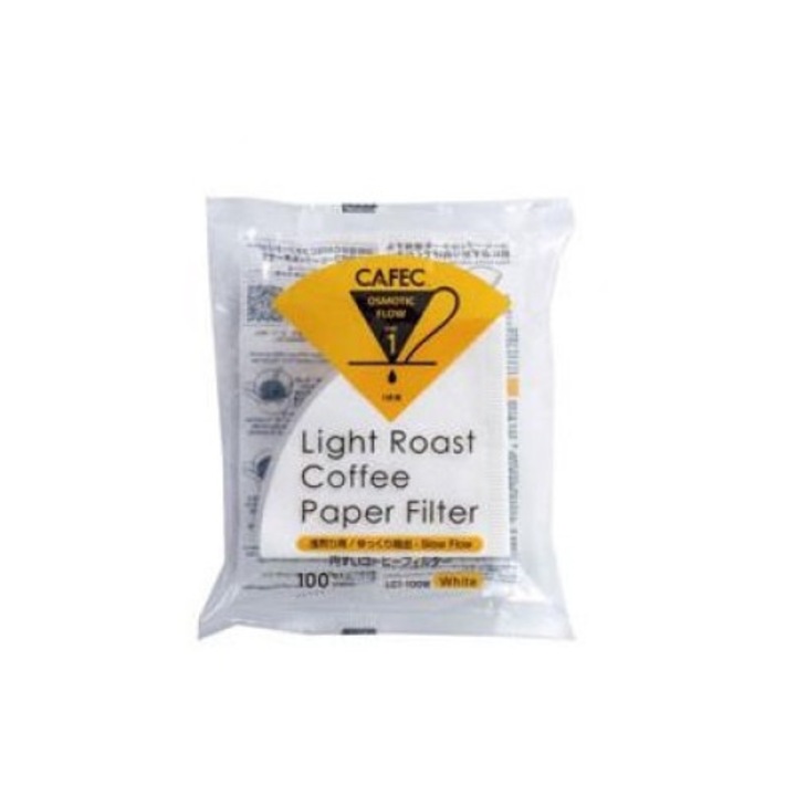 Set de 100 de filtre de hartie pentru cafetiera, Cafec, 01