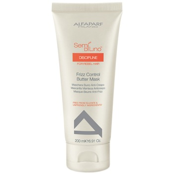 Masca pentru par rebel AlfaParf Semi di Lino Discipline Frizz Control Butter Mask, 200 ml Masca pentru par rebel AlfaParf Semi di Lino Discipline Frizz Control Butter Mask, 200 ml