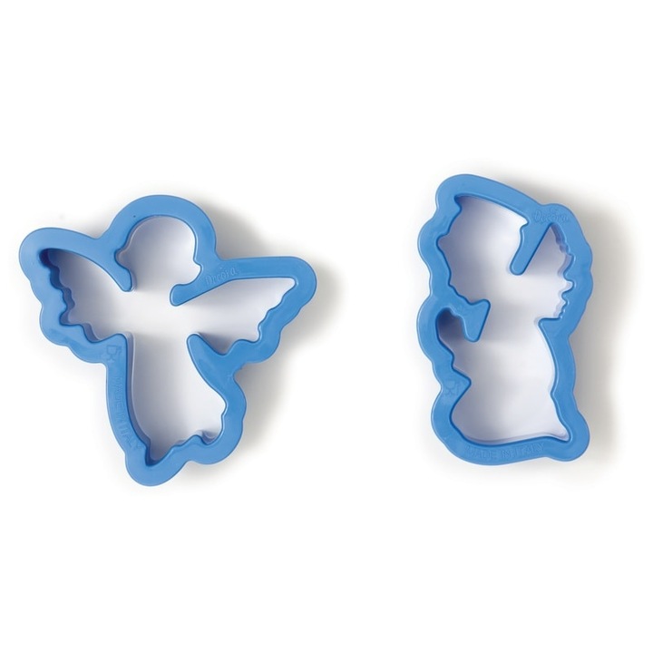 Set 2 forme prajituri, Decora, Inger, Plastic, Albastru