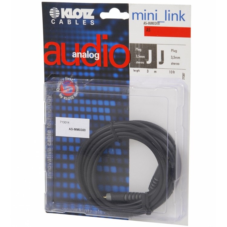 Klotz Câble M2 Pro XLR mâle/femelle, 3m - Câble micro