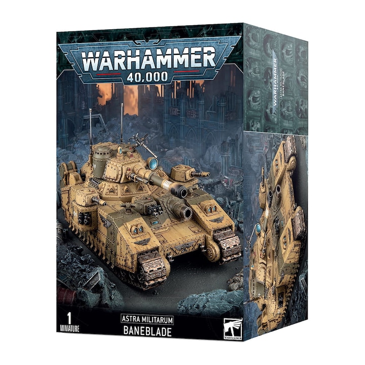Games Workshop Baneblade Astra Militarum figura, Warhammer 40000, 32 mm skála