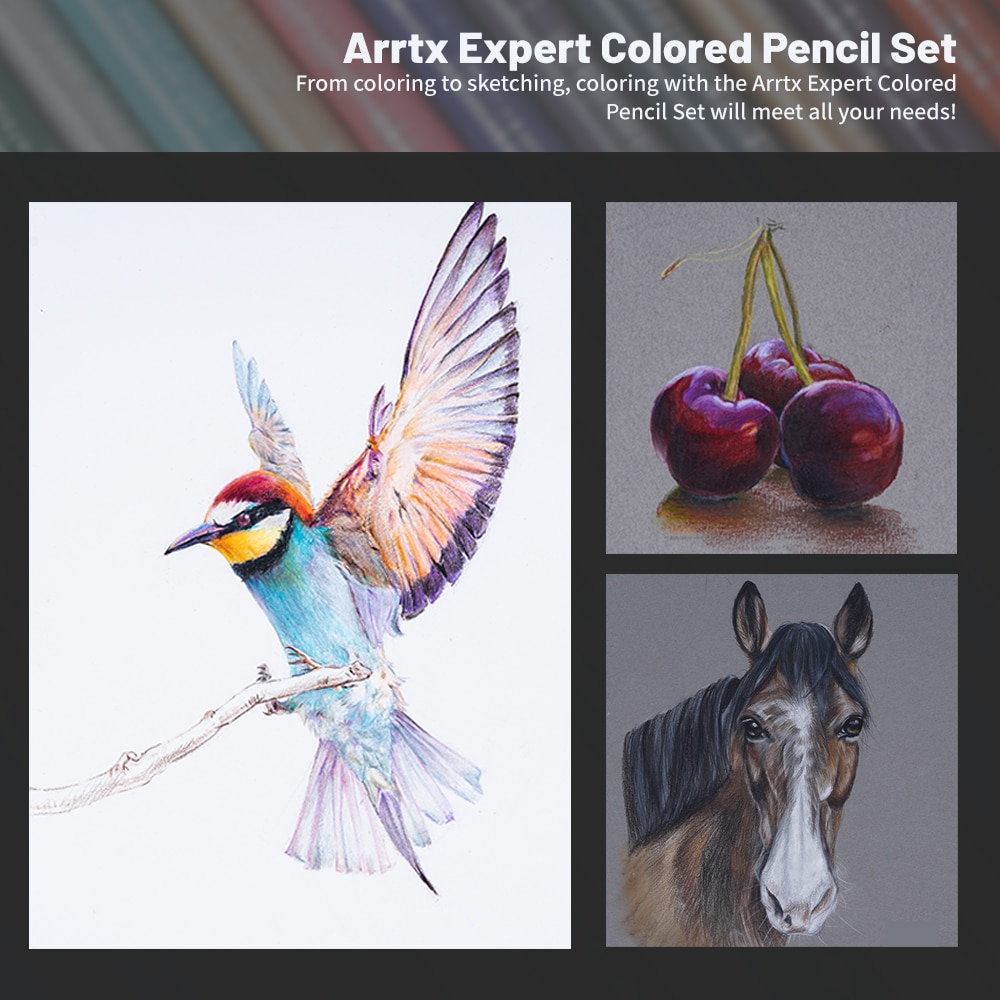 Arrtx 126 Color Pencil Set - cool neon colors! : r/Coloring