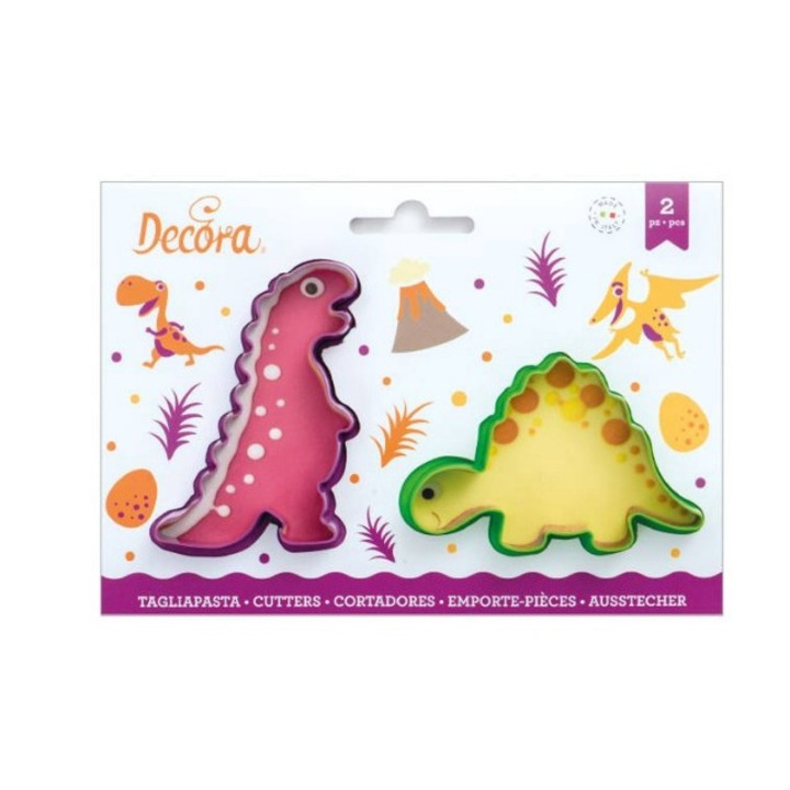 Set 2 decupatoare din plastic, Jurassic