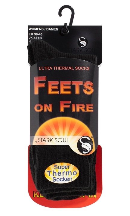 Sosete termice dama VCA, Acril, Negru, 36-40