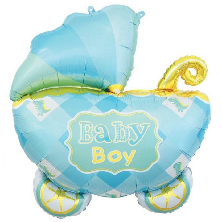 Фолиев балон Baby Boy Carriage 60см