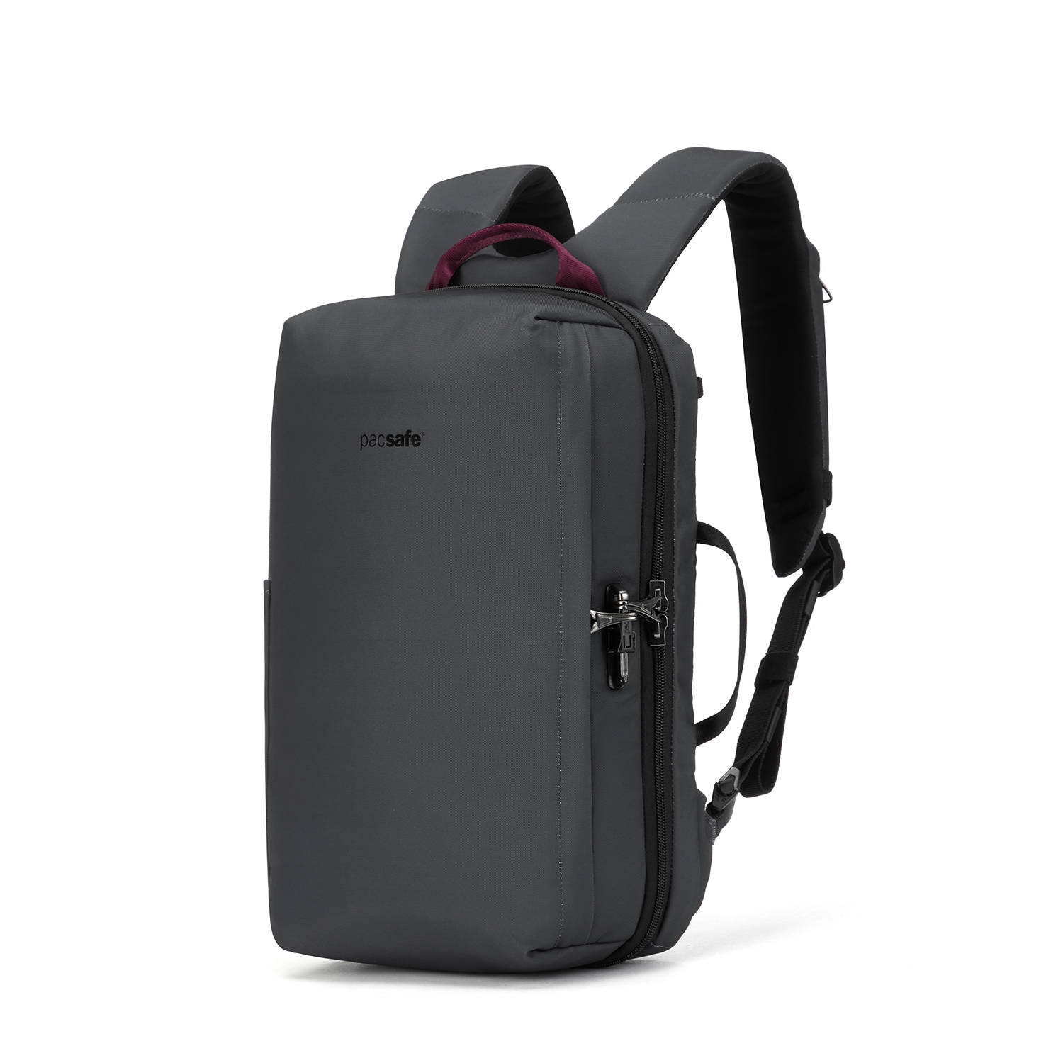 Rucsac antifurt pentru laptop, Pacsafe Metrosafe X 13", Poliester reciclat, Gri