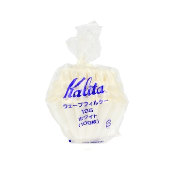 Set de 100 de filtre de cafea, Kalita, Hartie, Alb