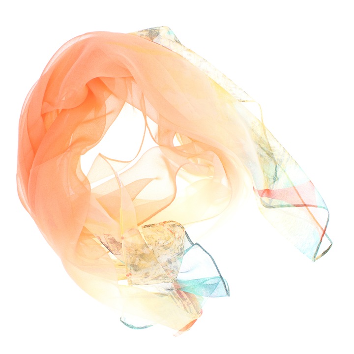 Esarfa, de dama, Buticcochet, din poliester, imprimeu stilizat, 50x160 cm, Multicolor - ES1804