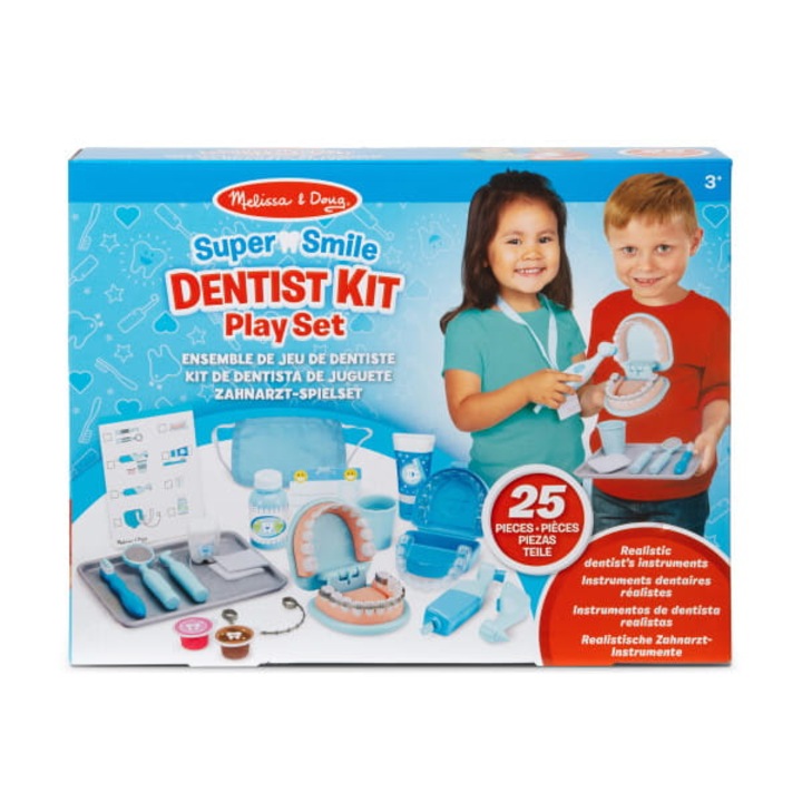 Комплект за игра, Melissa & Doug, Зъболекарски комплект, 25 части, 3 години+