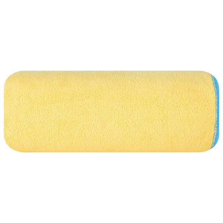 Кърпа Eurofirany, Бързосъхнеща, Микрофибър, 80x160 cm, 380 g/m2, Жълта
