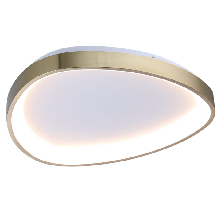 Плафон Erste LED, мощност 35w, топла светлина, 1750 лумена, златист, MRS
