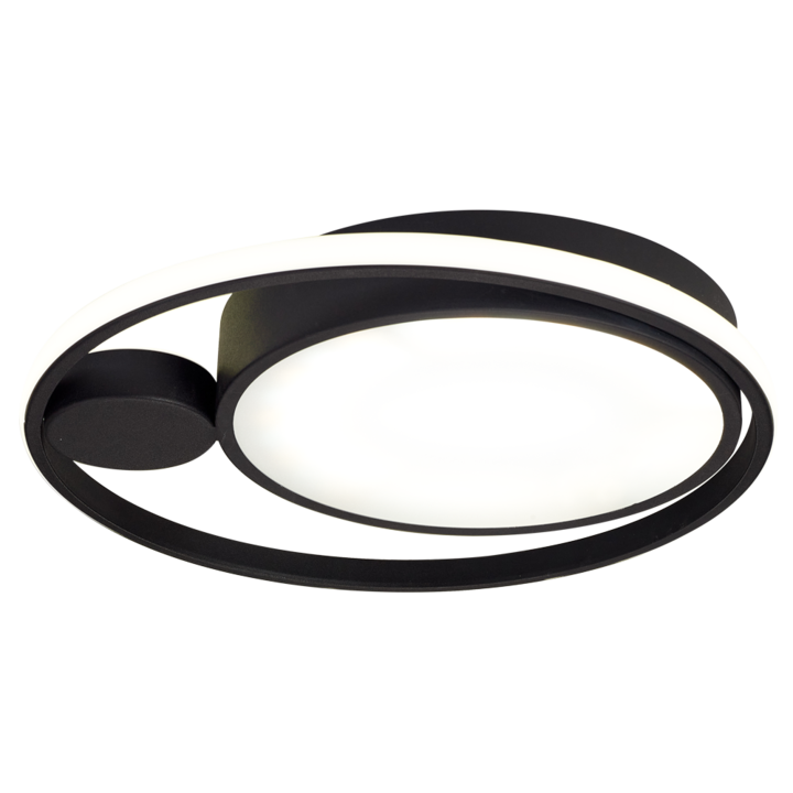 Плафон Erste LED, мощност 36w, неутрална светлина, 1980 лумена, черен, YMO