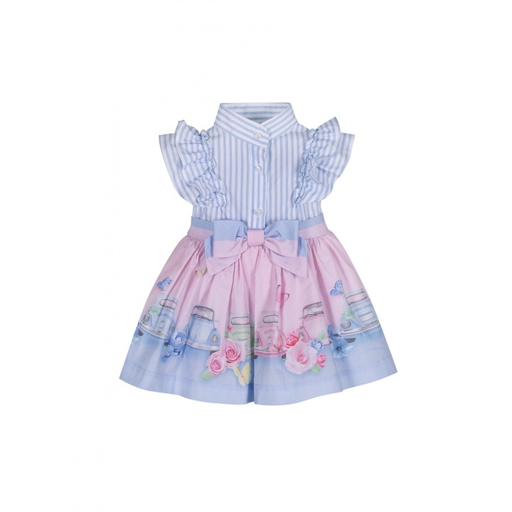 Rochie lejera din bumbac 520, Multicolor