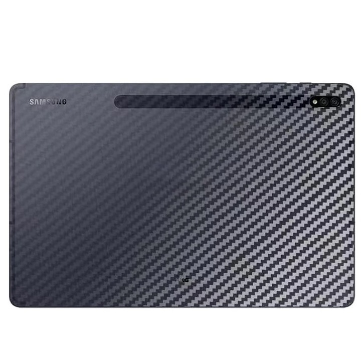 Фолио Skin Duragon, за Samsung Galaxy Tab Active4 Pro, Гръб, Черен въглерод