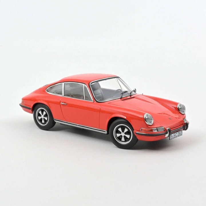 Modelautó Porsche 911E 1970 narancs, 1:18 Norev