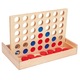 Logikai játék, 4 db egymás után, fa, Montessori típusú