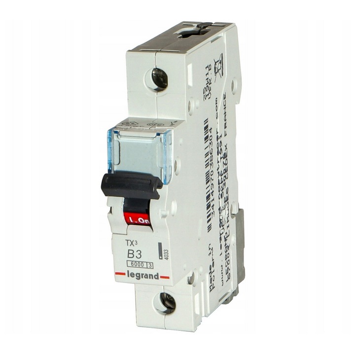 Intrerupator de circuit 6kA AC 1P B3A Legrand TX3 403351