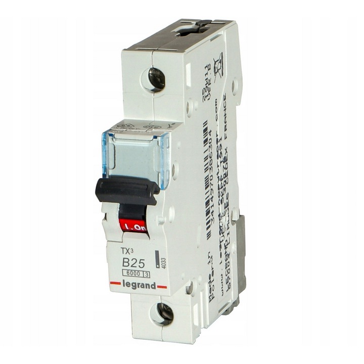 Intrerupator de circuit 6kA AC 1P B25A Legrand TX3 403359