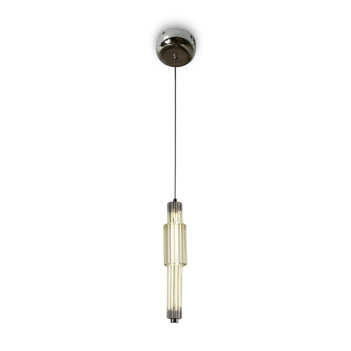 Lustra Maytoni Modern Verticale, Crom, 1LED, 8W, 800lm, 3000K, lumina calda MOD308PL-L9CG3K