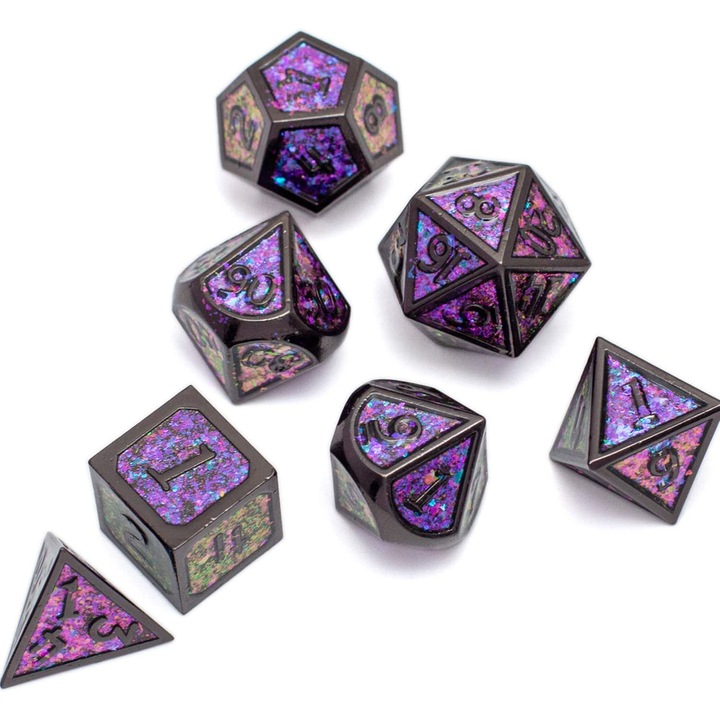 Set 7 zaruri, RPG, Magie, Metal, Multicolor
