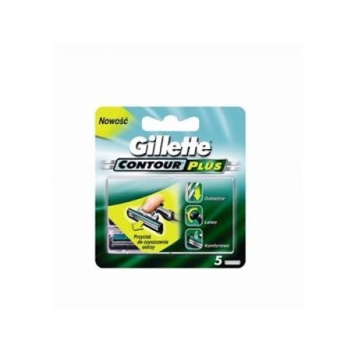 Set cartuse de ras Gillette Contour Plus, 5 bucati